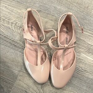 Melissa and Jason Wu Pink Ballet Flats lightly warn , minor stains